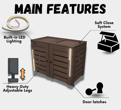 PVC-LED / Box for 2 bins