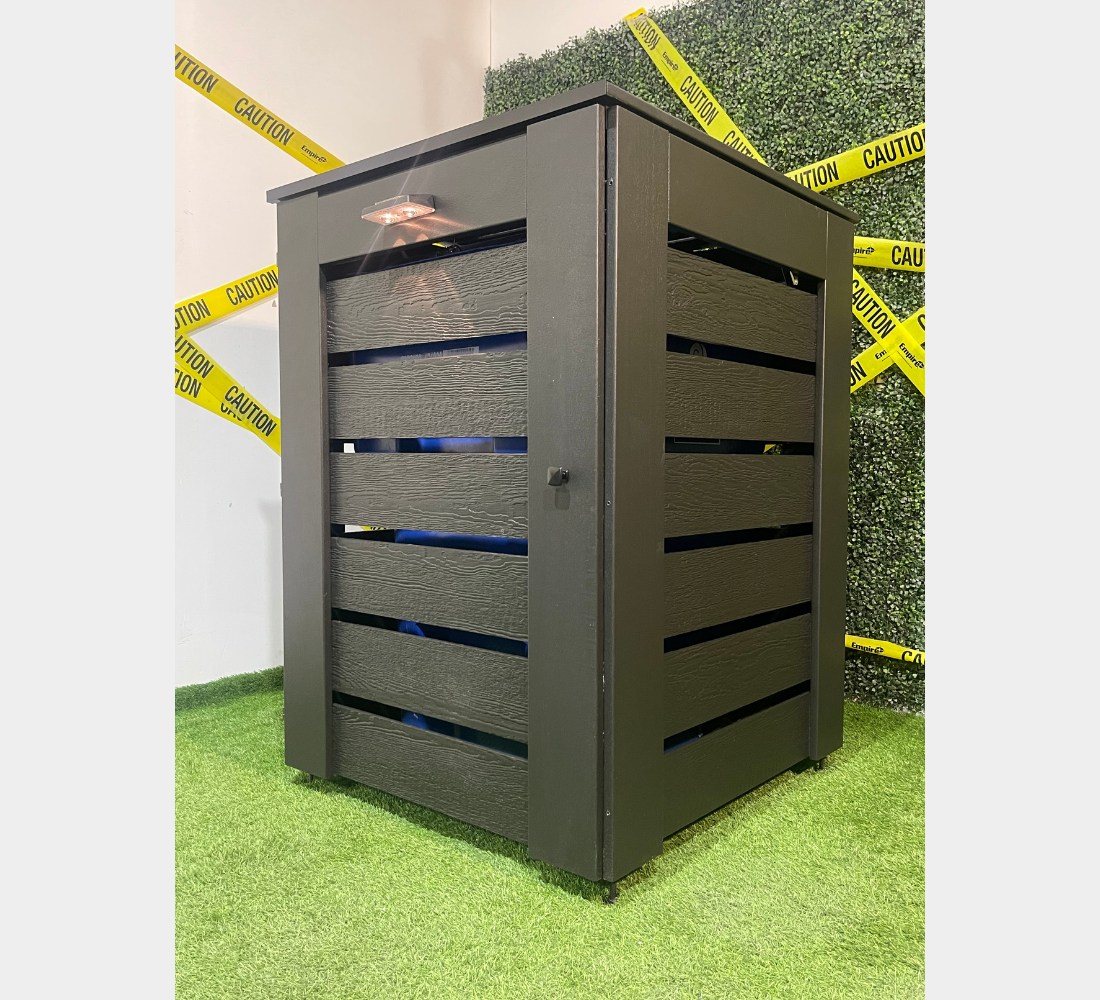 PVC / Trash Can Enclosure for 1 Bin