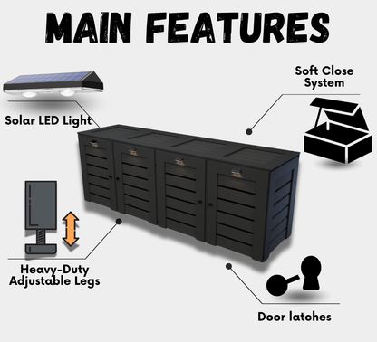PVC / Box for 4 bins
