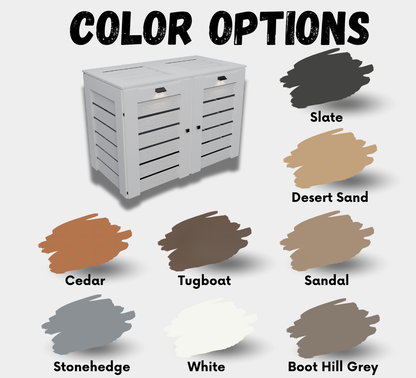 PVC / Box for 2 bins