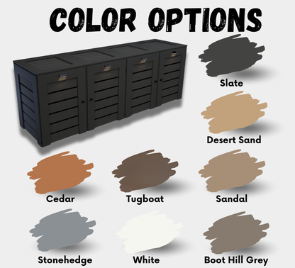PVC / Box for 4 bins