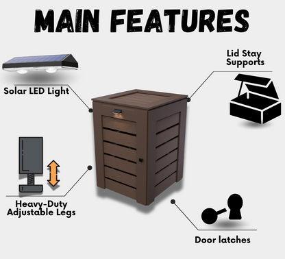 Wooden box for 1 bin