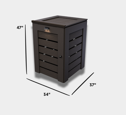 PVC / Trash Can Enclosure for 1 Bin