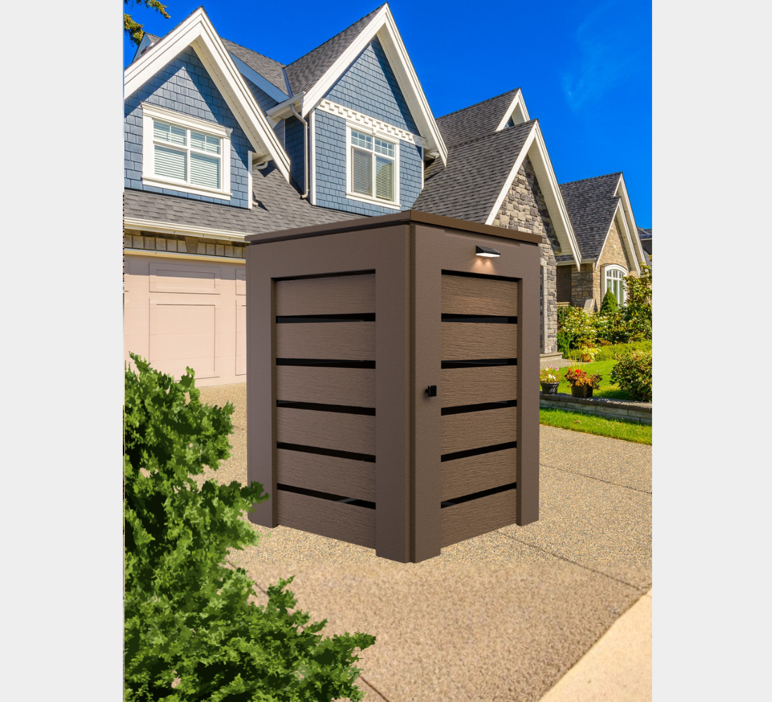 PVC / Trash Can Enclosure for 1 Bin