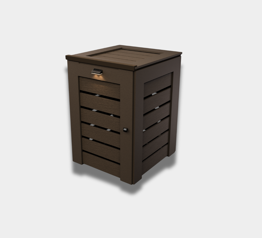 PVC / Trash Can Enclosure for 1 Bin