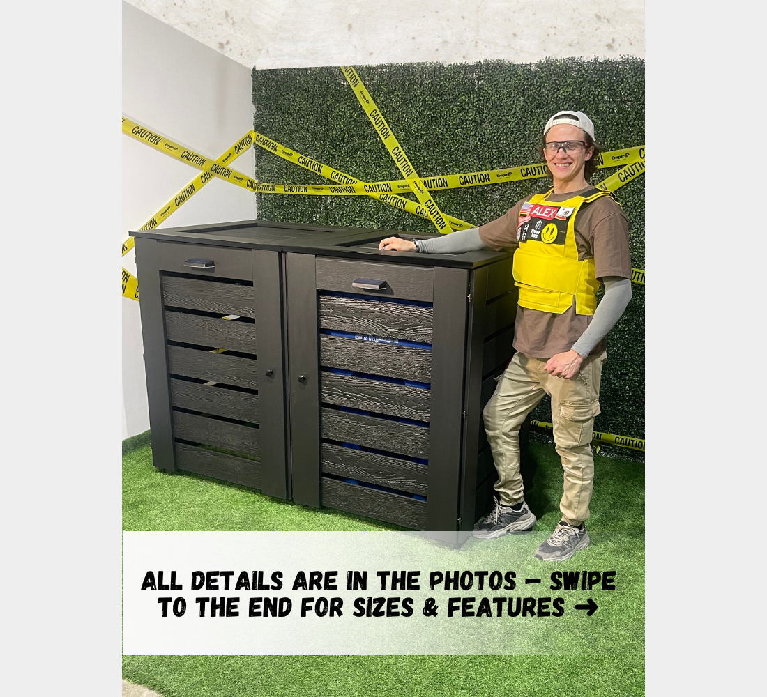 PVC / Box for 2 bins