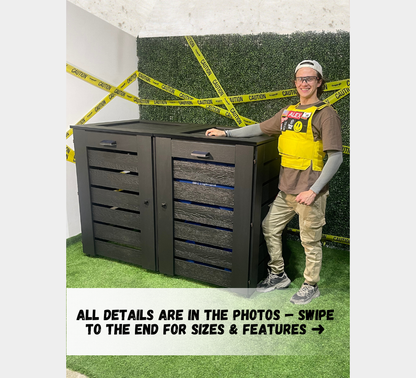 PVC / Box for 2 bins