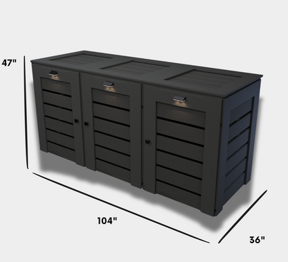 PVC / Box for 3 bins