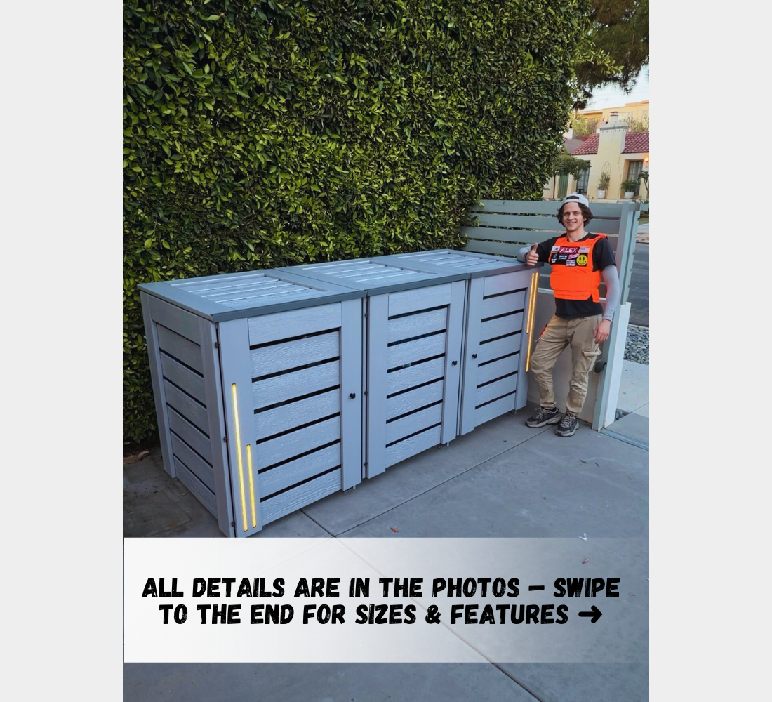 PVC-LED / Box for 3 bins