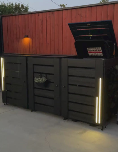 PVC-LED / Box for 3 bins